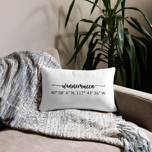 Winnemucca Coordinates Pillow | Home Means Nevada
