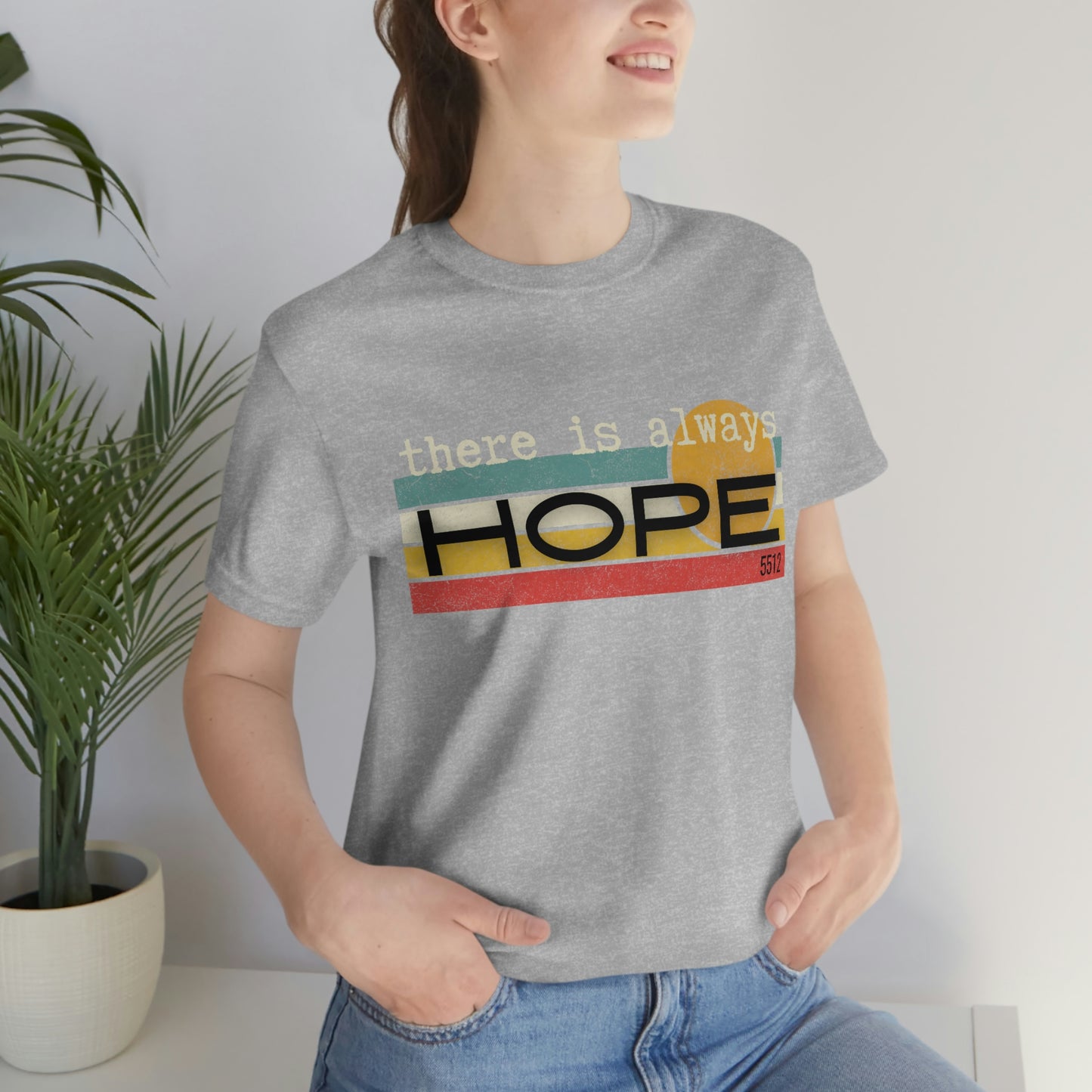 There is always HOPE | Mental Health Awareness | Retro Tee | Kade 5512