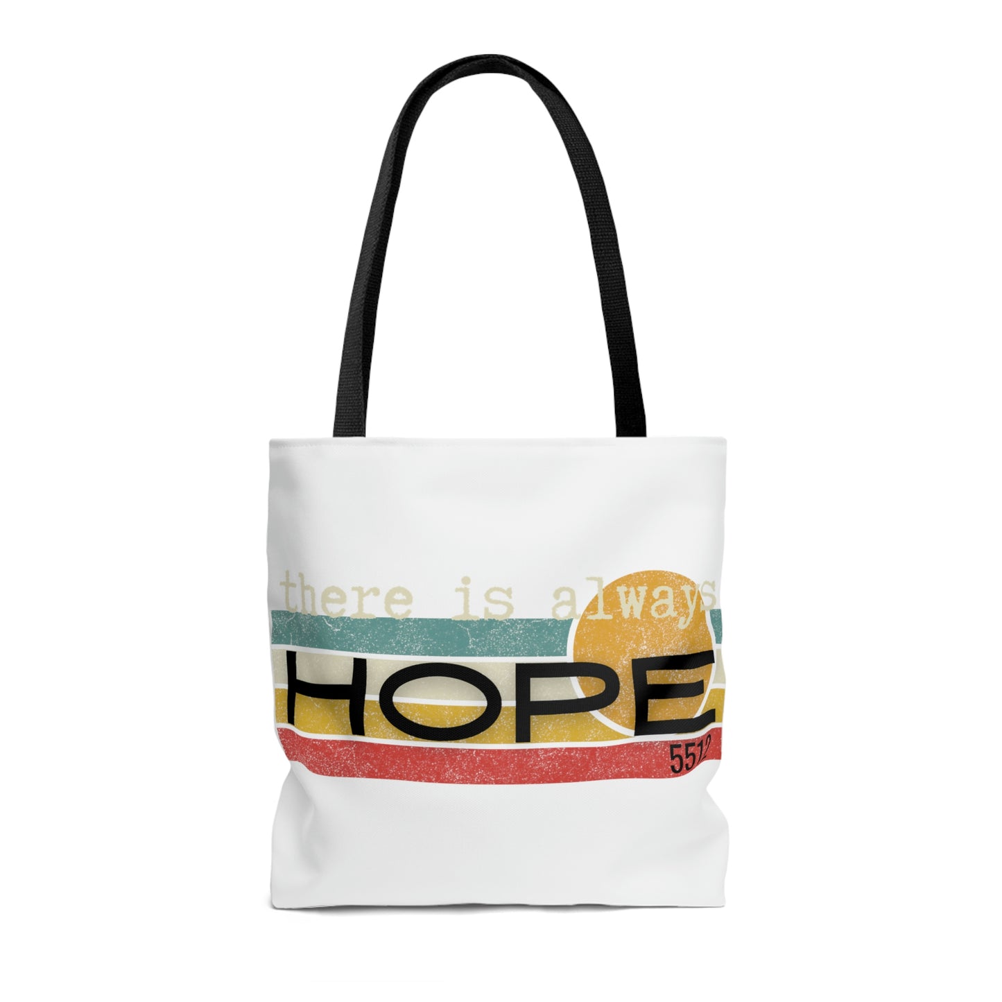 There is always HOPE | Mental Health Awareness | Retro design TOTE | Kade 5512