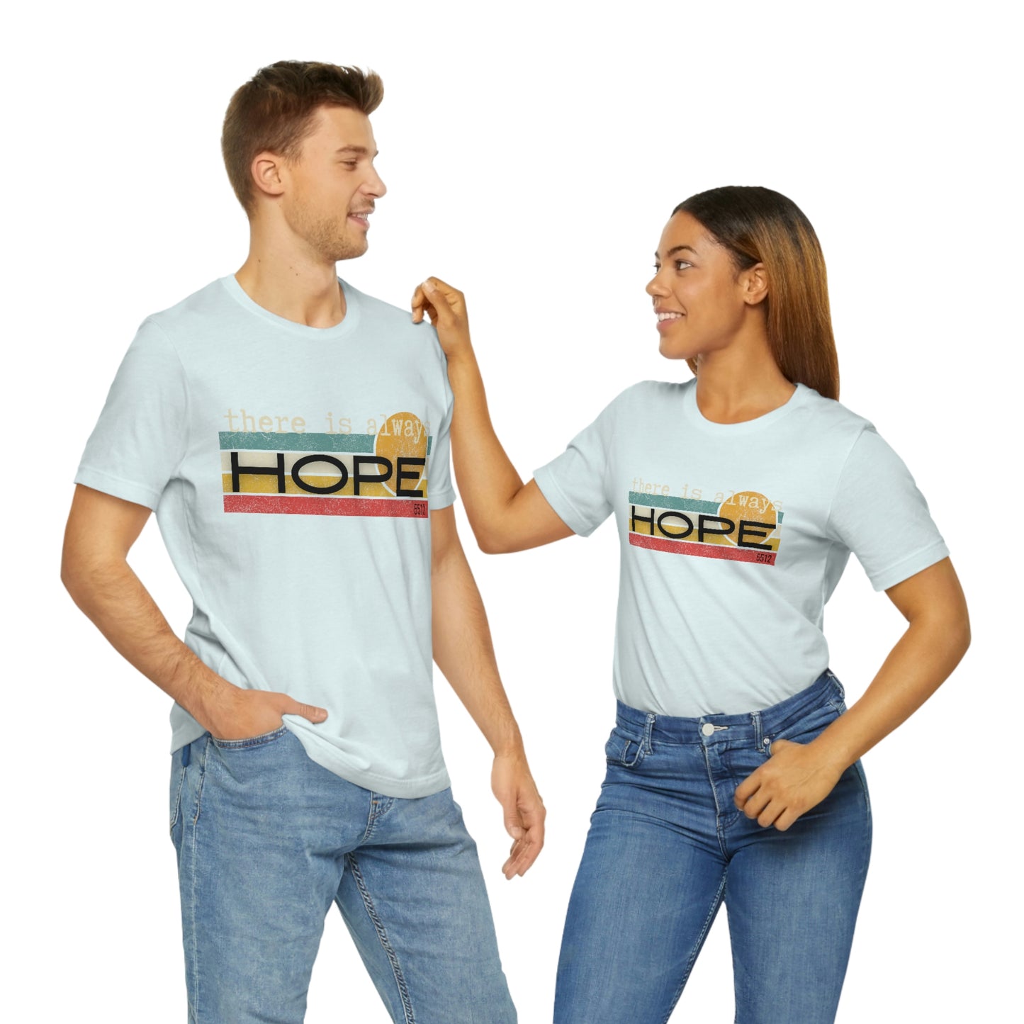 There is always HOPE | Mental Health Awareness | Retro Tee | Kade 5512