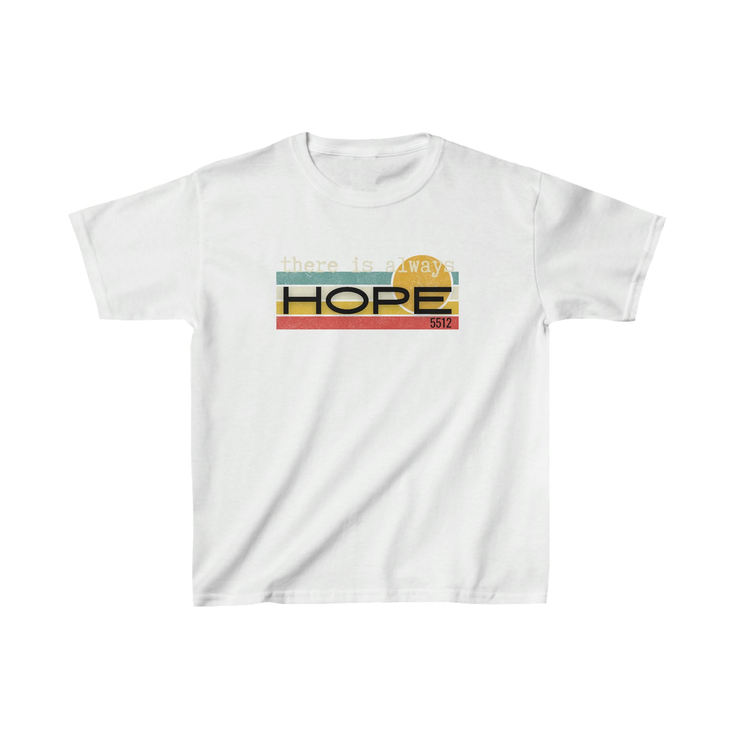 There is always HOPE | Mental Health Awareness | Retro Tee | Kid's Tee | Kade 5512