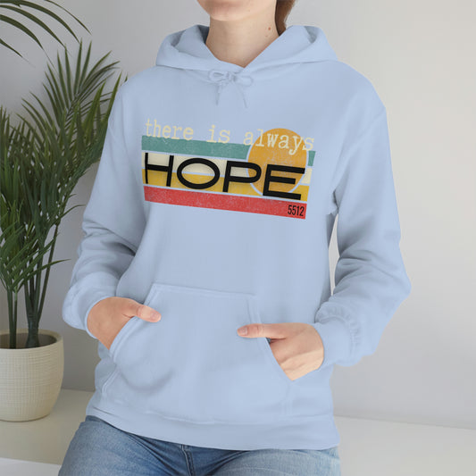 There is always HOPE | Mental Health Awareness | Retro Hoodie | Kade 5512