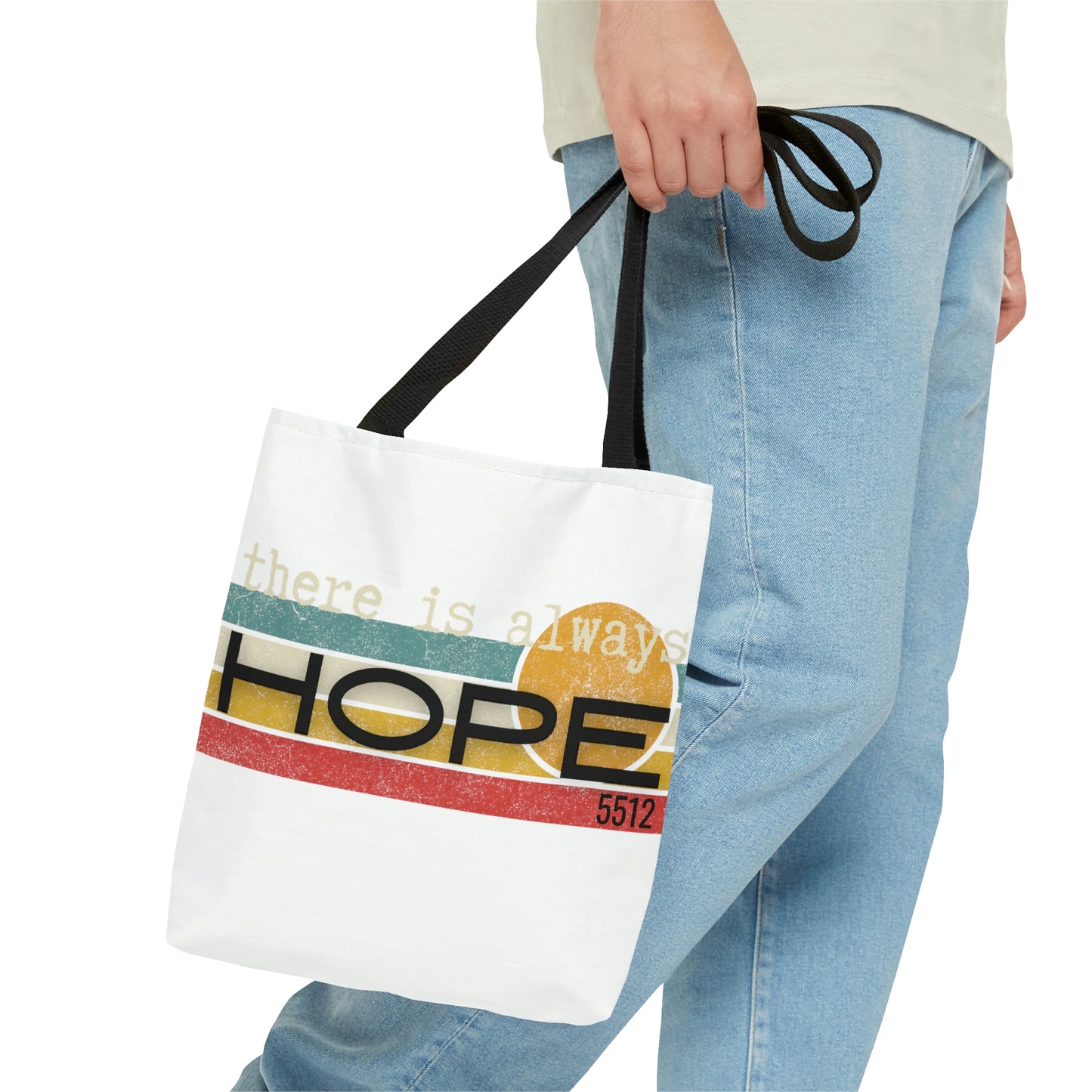 There is always HOPE | Mental Health Awareness | Retro design TOTE | Kade 5512