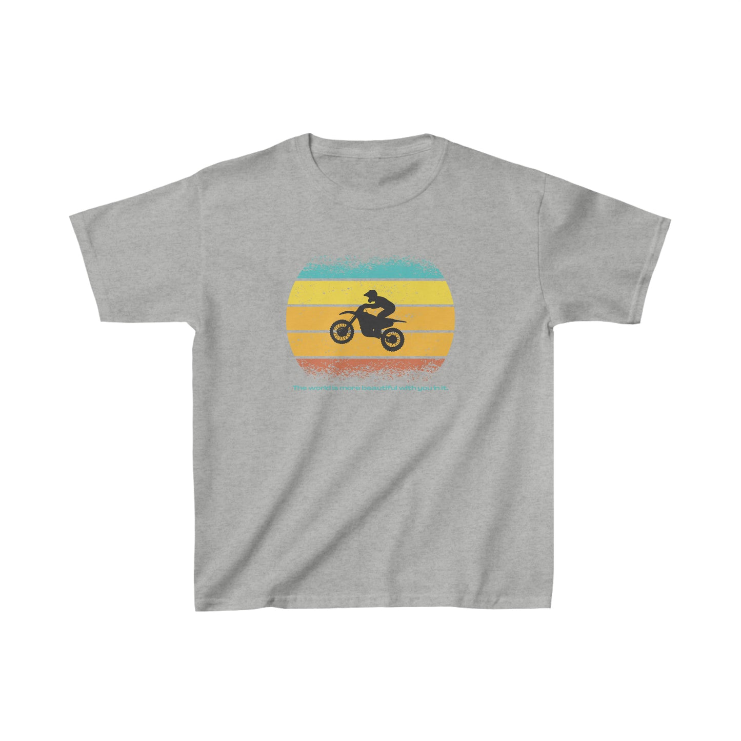 The world's better with you in it | Mental Health Awareness | Kid's Tee | Kade 5512