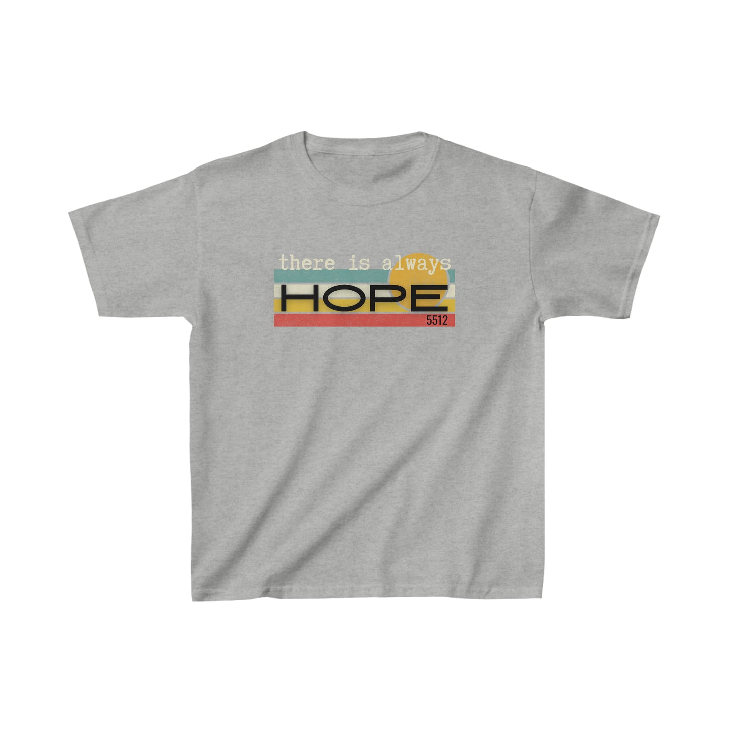 There is always HOPE | Mental Health Awareness | Retro Tee | Kid's Tee | Kade 5512