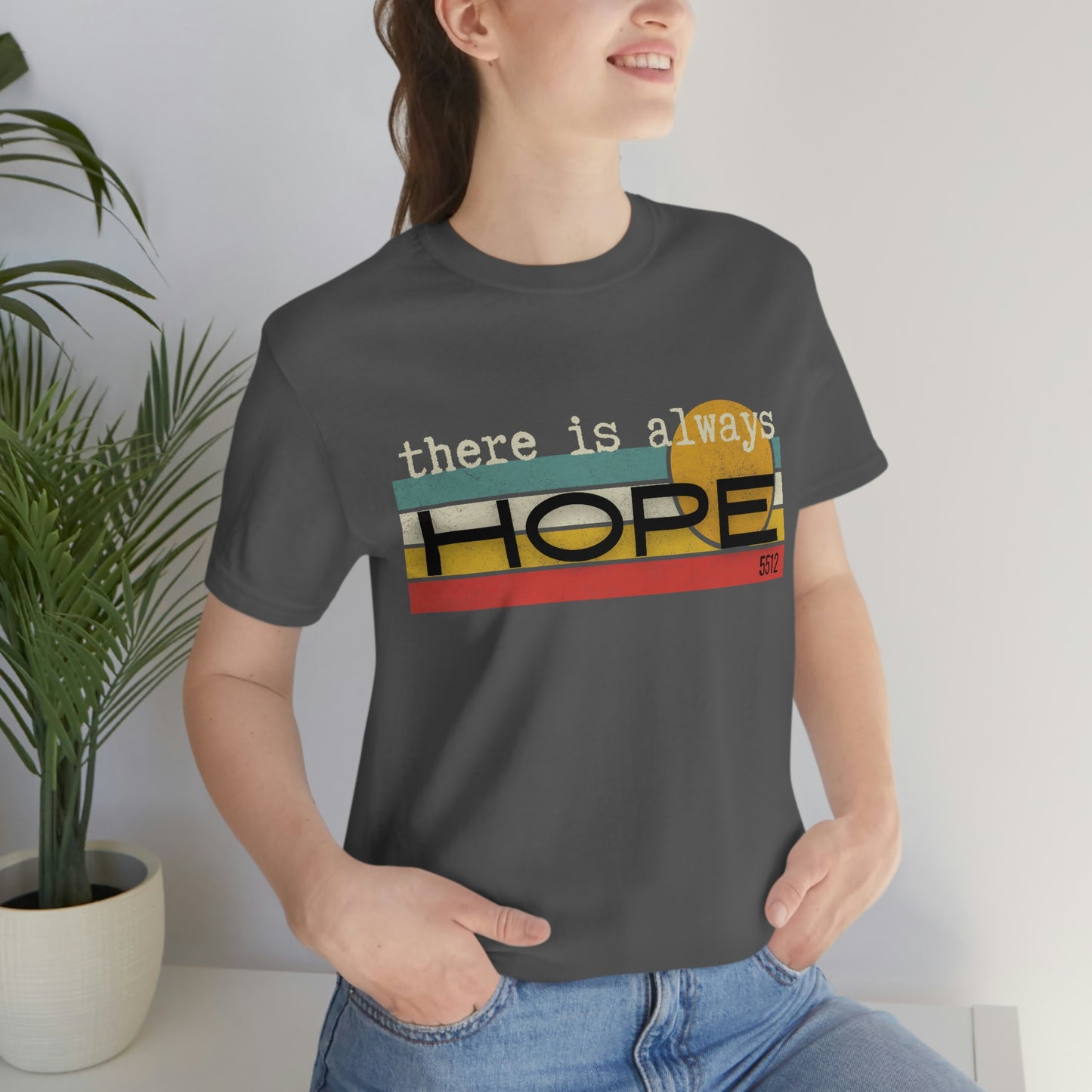 There is always HOPE | Mental Health Awareness | Retro Tee | Kade 5512