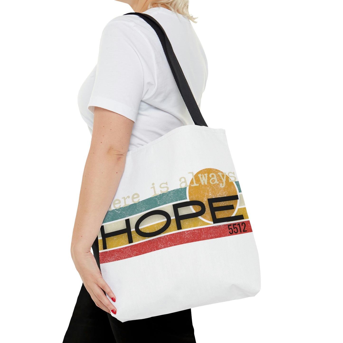 There is always HOPE | Mental Health Awareness | Retro design TOTE | Kade 5512