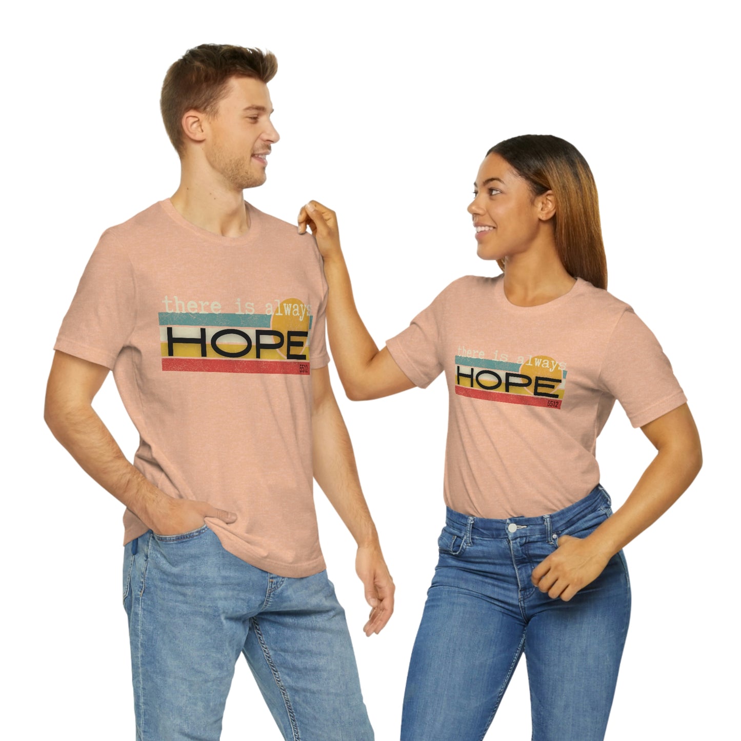 There is always HOPE | Mental Health Awareness | Retro Tee | Kade 5512