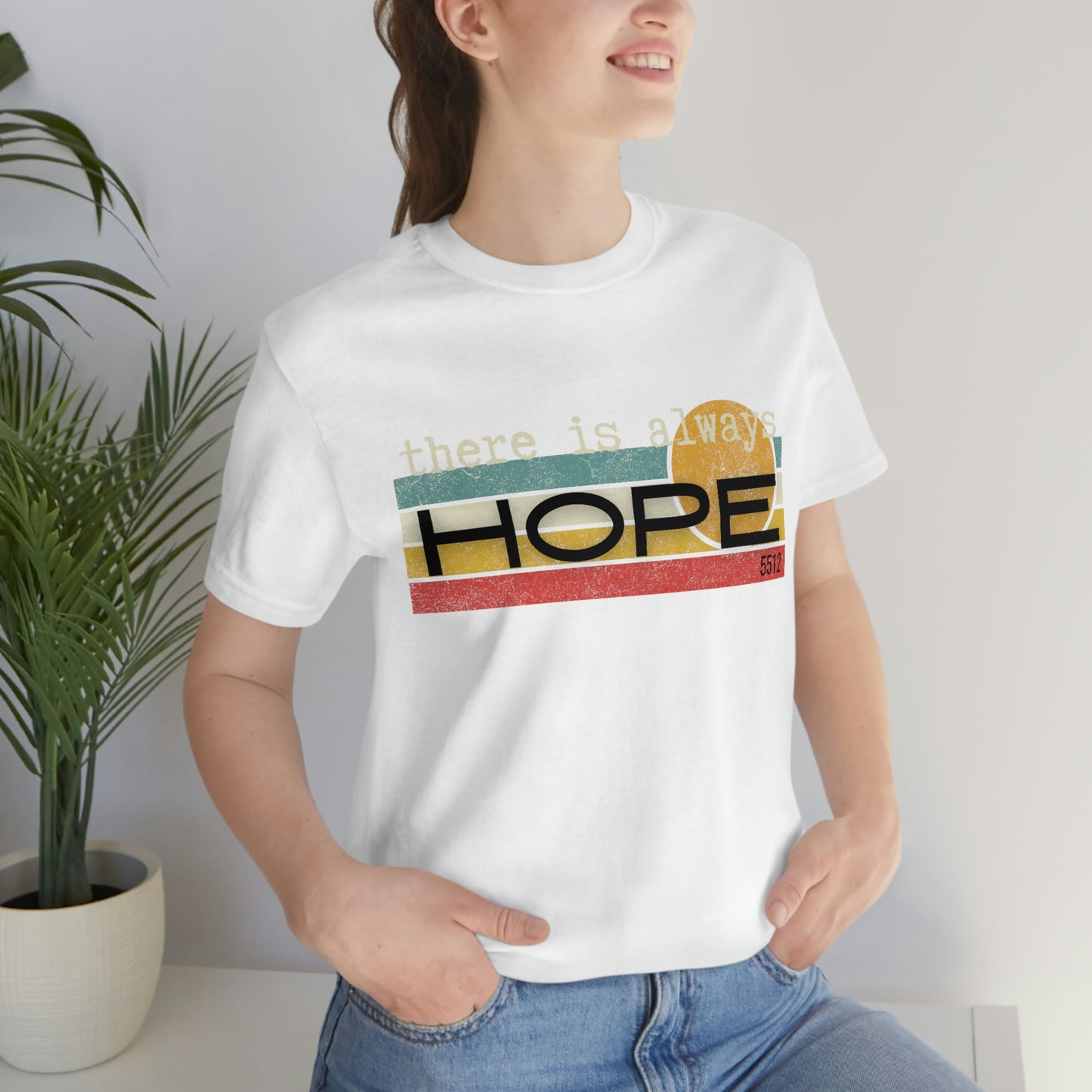 There is always HOPE | Mental Health Awareness | Retro Tee | Kade 5512