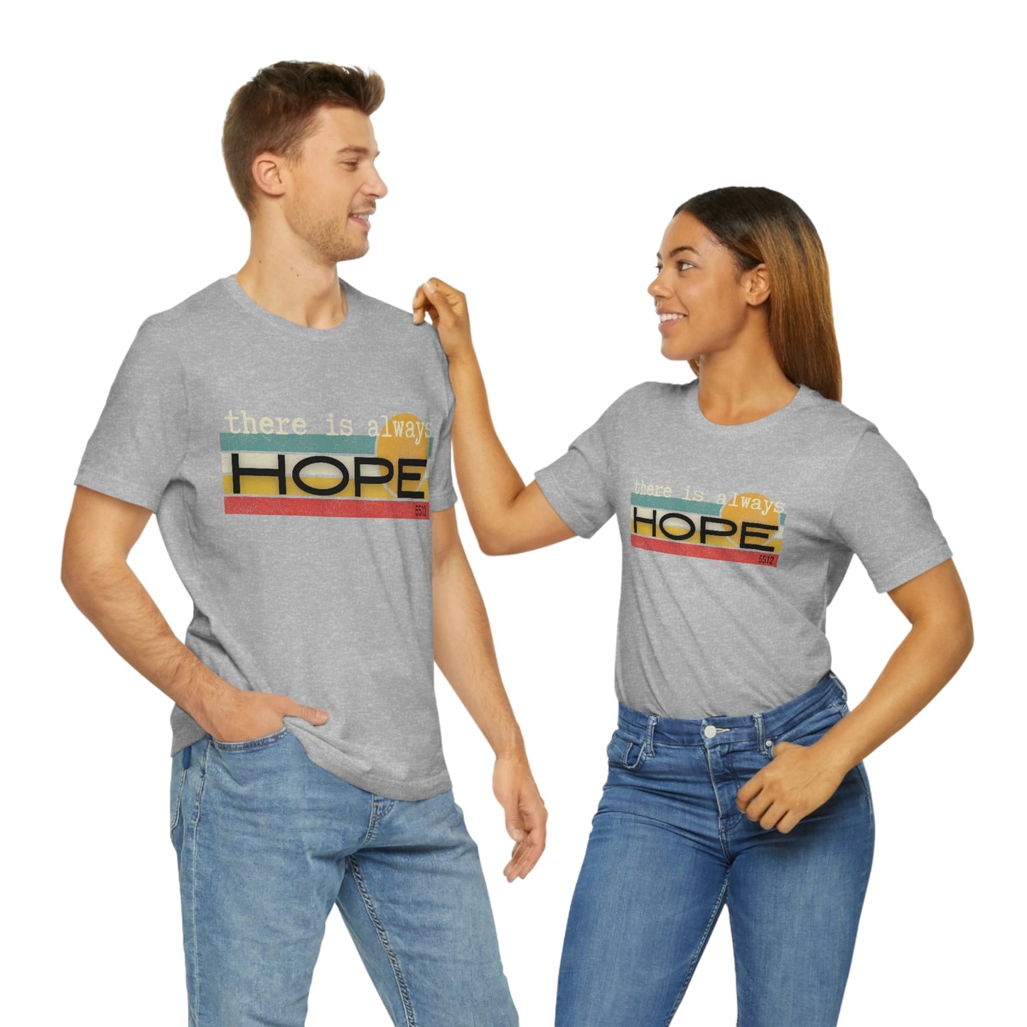 There is always HOPE | Mental Health Awareness | Retro Tee | Kade 5512