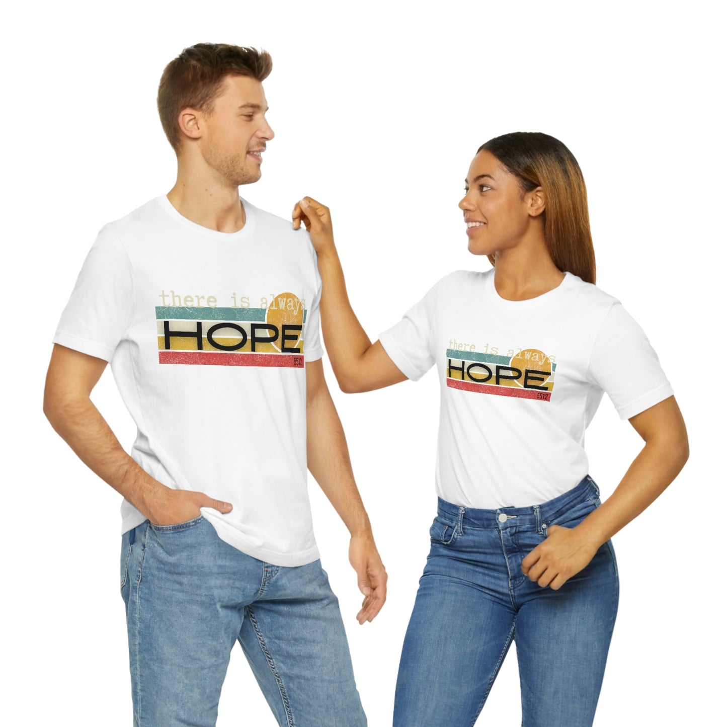 There is always HOPE | Mental Health Awareness | Retro Tee | Kade 5512