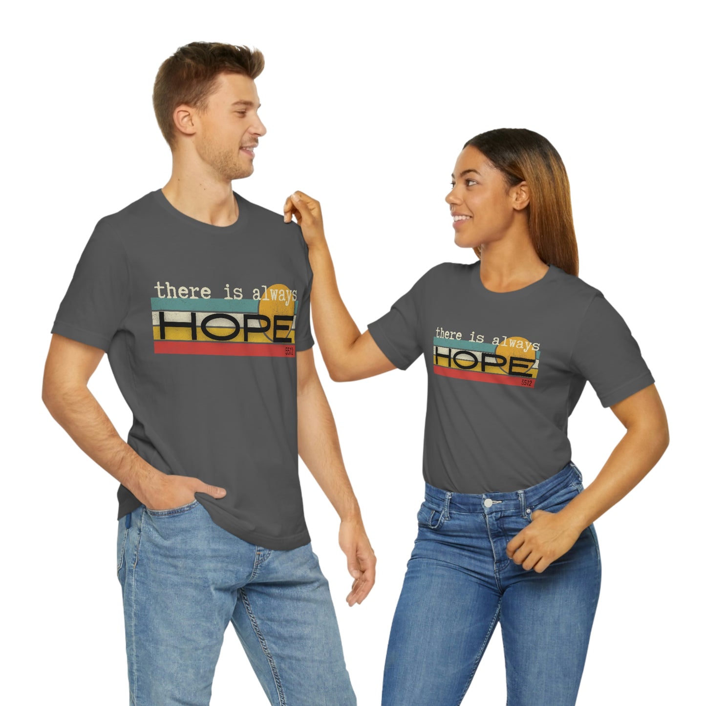 There is always HOPE | Mental Health Awareness | Retro Tee | Kade 5512