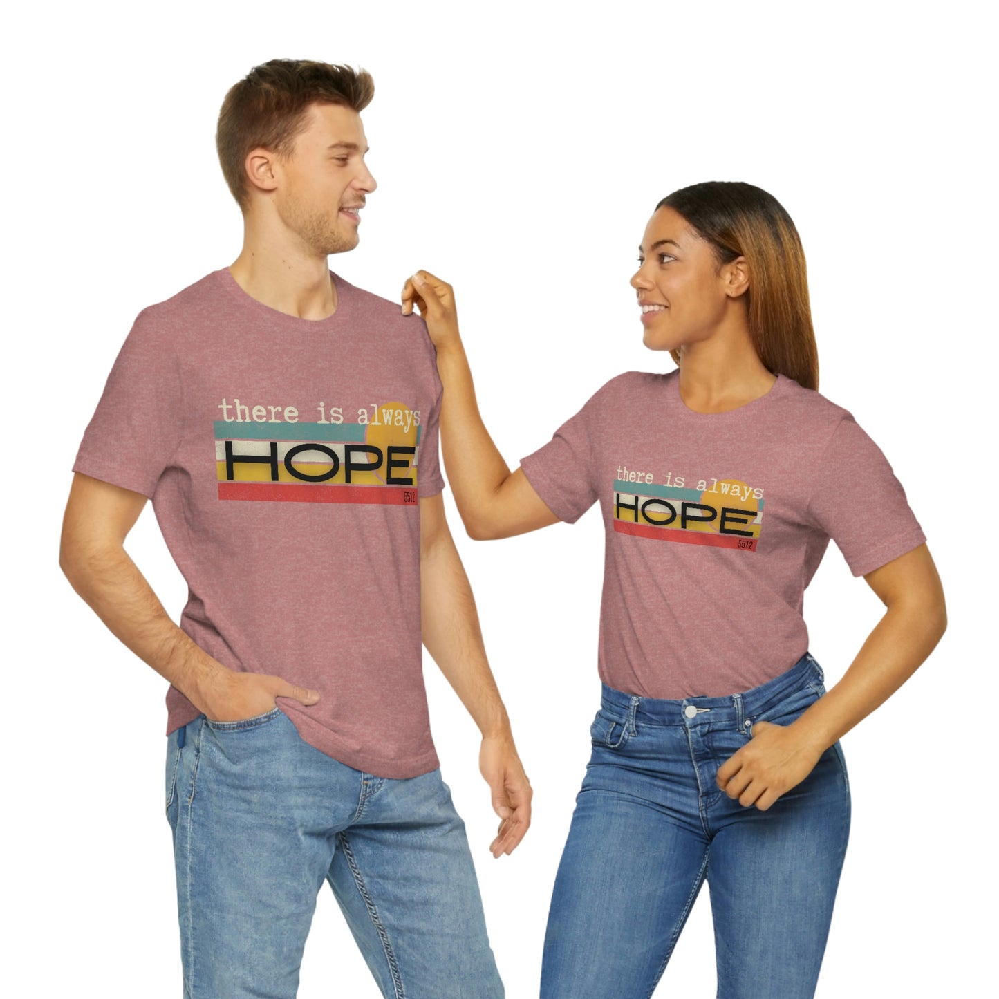 There is always HOPE | Mental Health Awareness | Retro Tee | Kade 5512