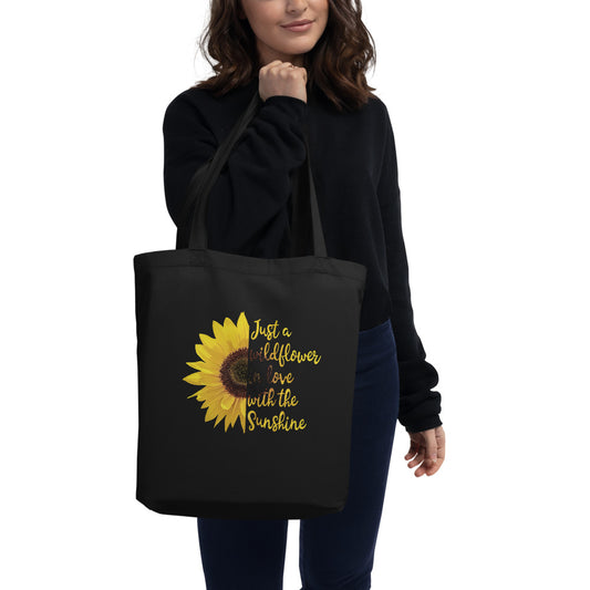 Organic Sunflower Tote Bag