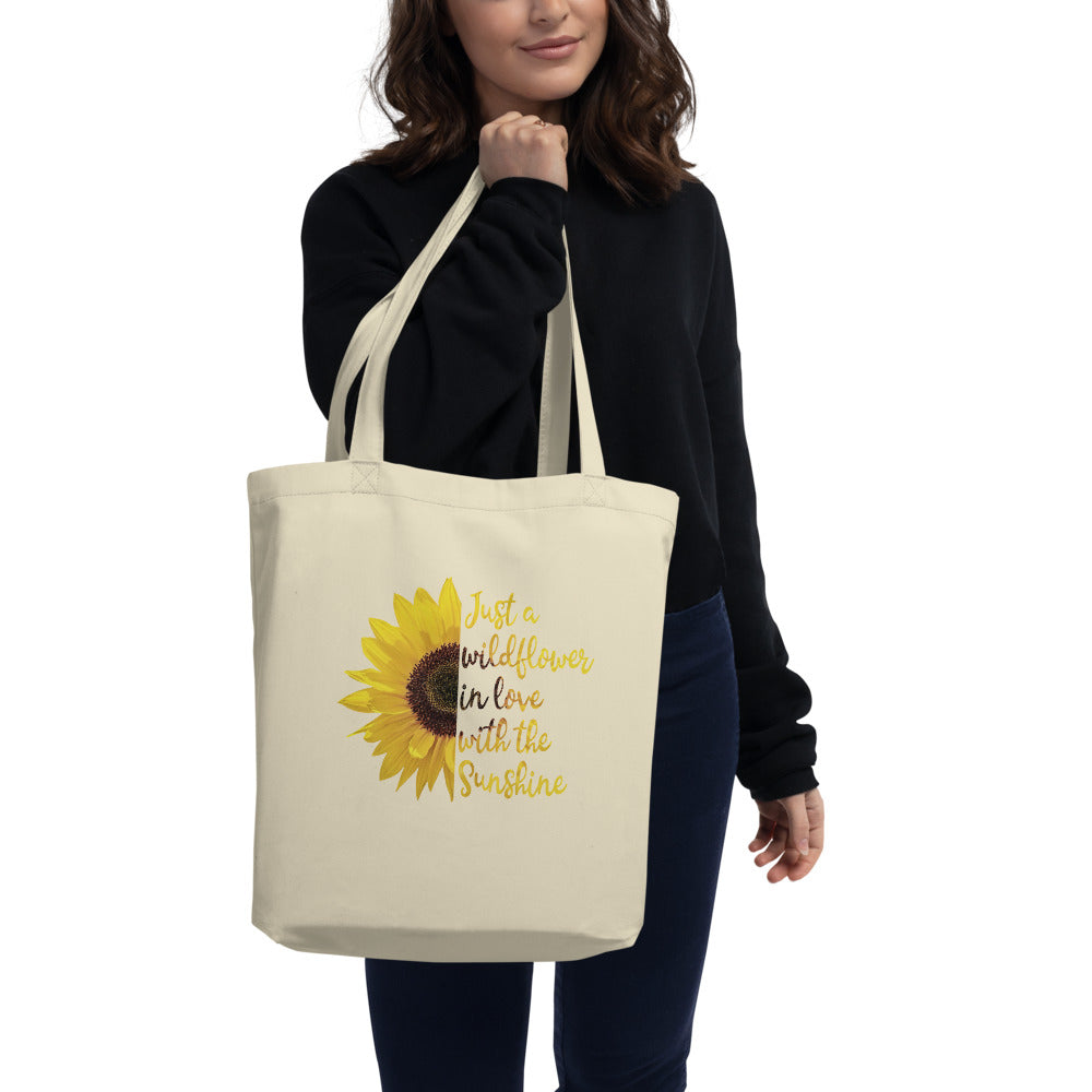 Organic Sunflower Tote Bag