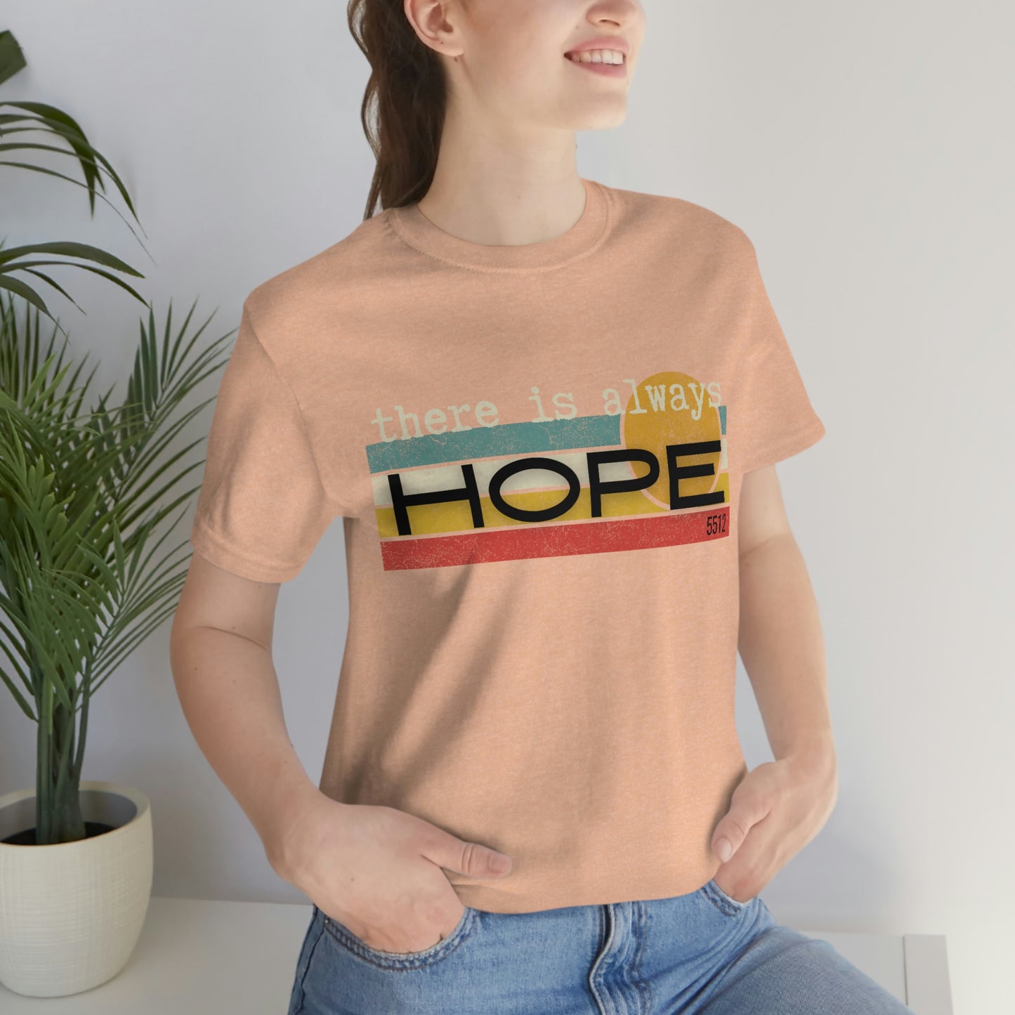 There is always HOPE | Mental Health Awareness | Retro Tee | Kade 5512