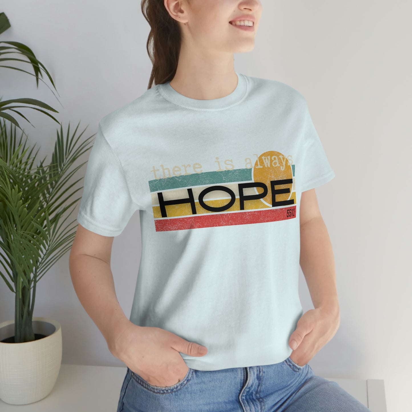 There is always HOPE | Mental Health Awareness | Retro Tee | Kade 5512