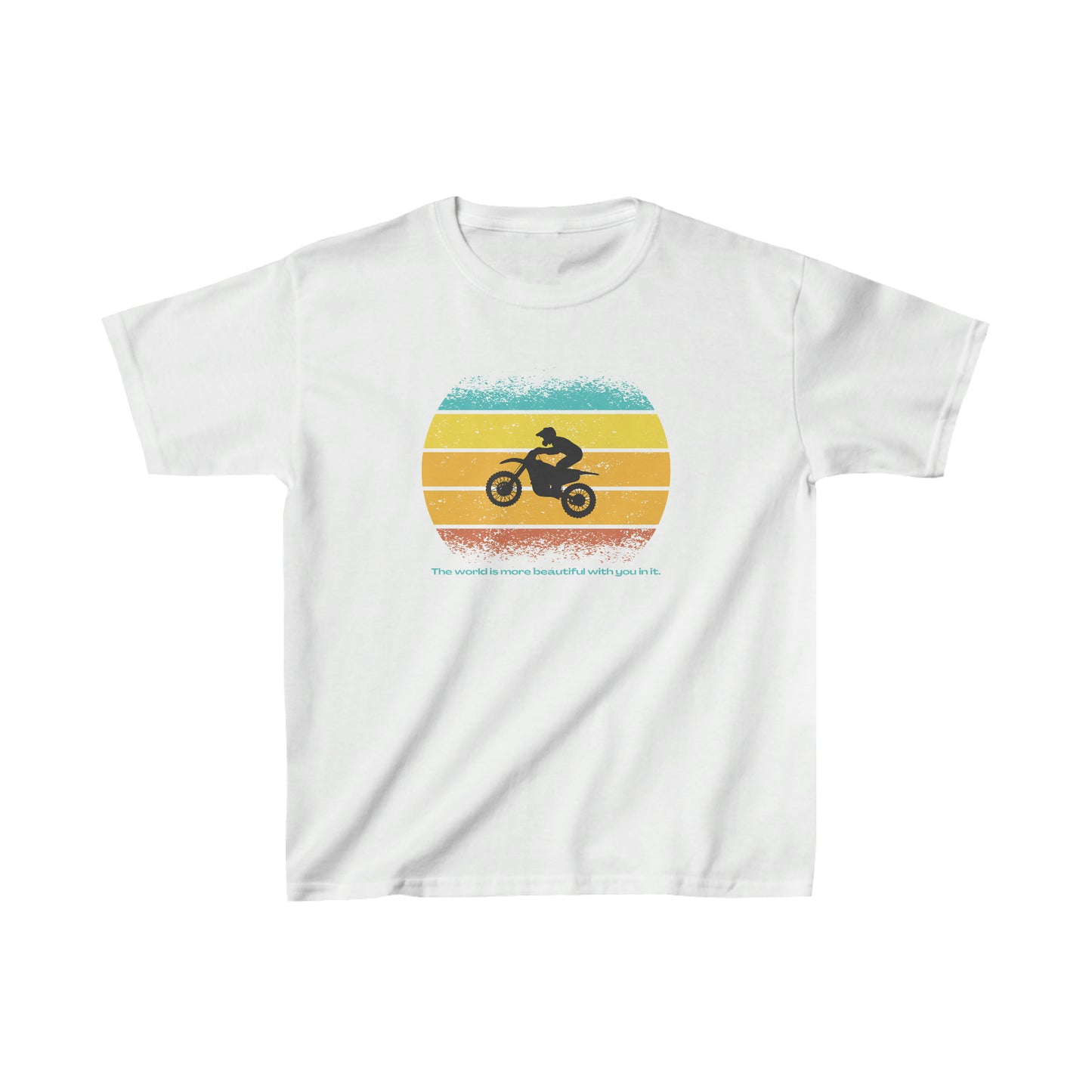 The world's better with you in it | Mental Health Awareness | Kid's Tee | Kade 5512
