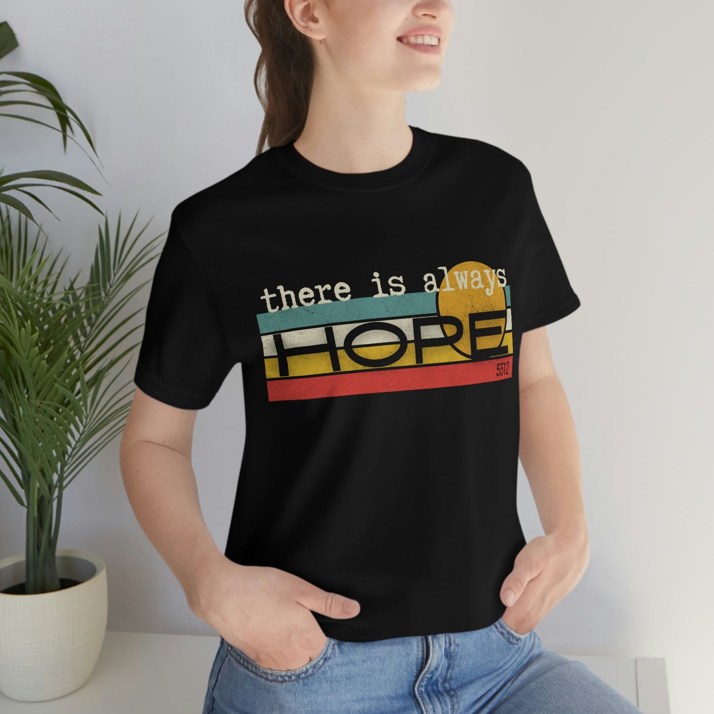 There is always HOPE | Mental Health Awareness | Retro Tee | Kade 5512