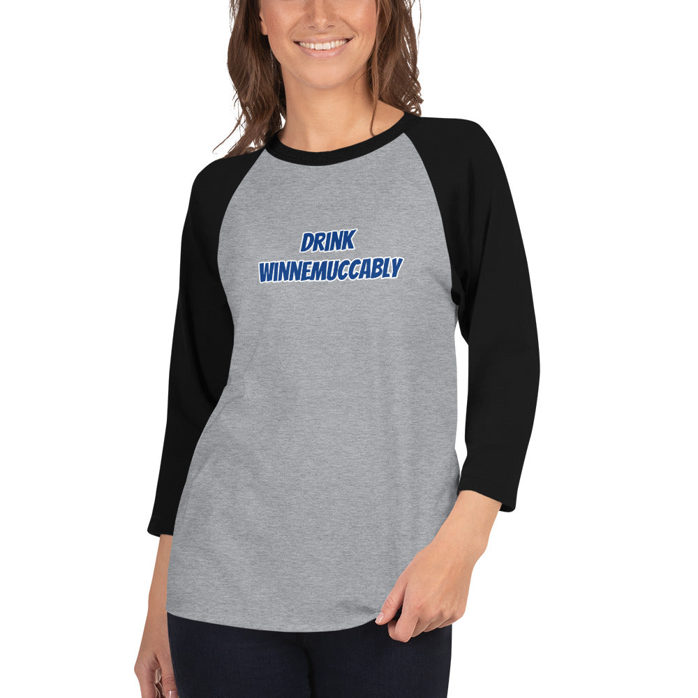 Drink Winnemuccably Women’s 3/4 sleeve raglan shirt