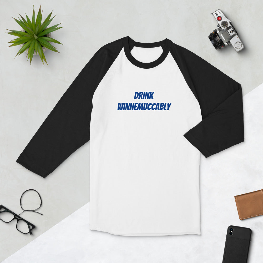 Drink Winnemuccably Men’s 3/4 sleeve Drink raglan shirt
