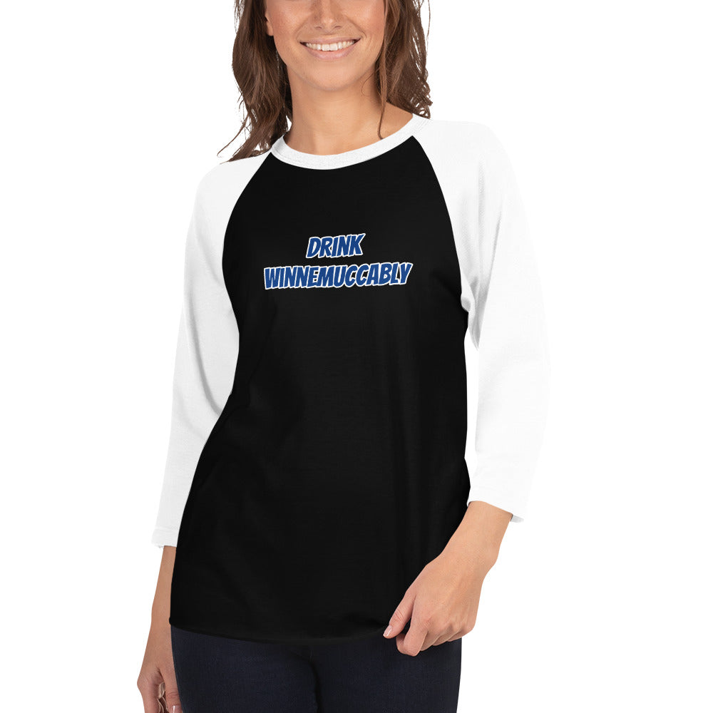 Drink Winnemuccably Women’s 3/4 sleeve raglan shirt