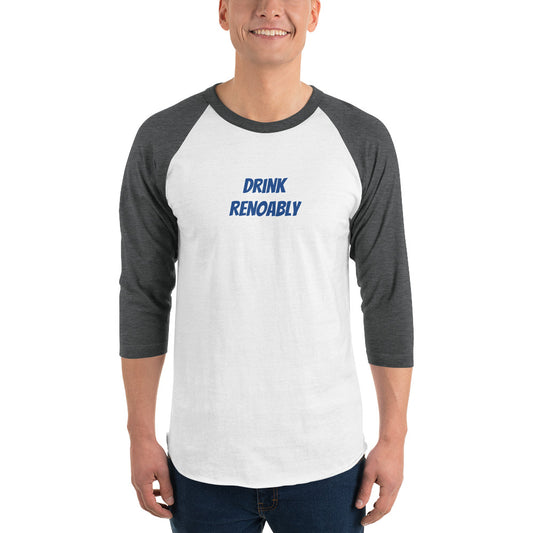 Drink RENObly 3/4 sleeve raglan shirt